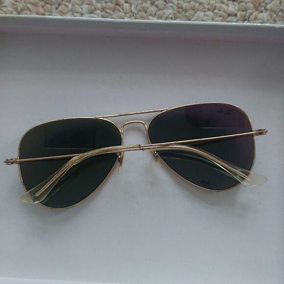 Ray Ban RB3025 112/4L 58 MM Gold, Blue Mirror Polarized Aviator - Picture 5 of 13